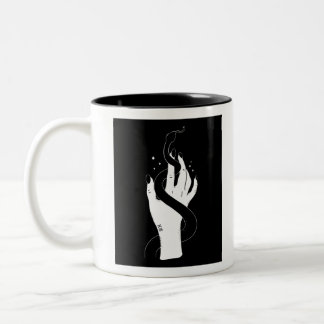 Handschlangenentwurf Zweifarbige Tasse