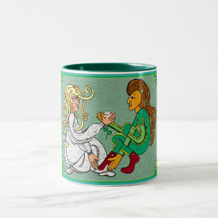 Handschnelle Hochzeit Zweifarbige Tasse