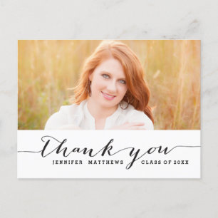 Handschrift   Abschluss Vielen Dank, Postcard Postkarte