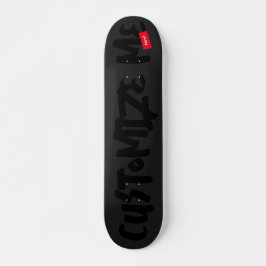Handschrift für schwarze Tone-on-Tone-Marker Skateboard