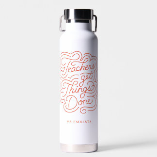 Handschrift + KurslehrerInnen bekommen Dinge getan Trinkflasche