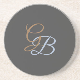Handschrift moderne schlichte Monogramm minimalist Getränkeuntersetzer