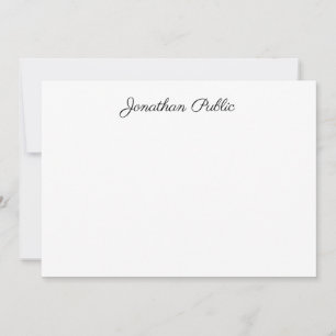 Handschrift Name Template Beruflich Trendy Mitteilungskarte