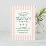 Handschrift Pastel Retro 21St Geburtstags-Party Einladung<br><div class="desc">Handschrift Pastel Retro 21. Geburtstag Party zwanzig</div>