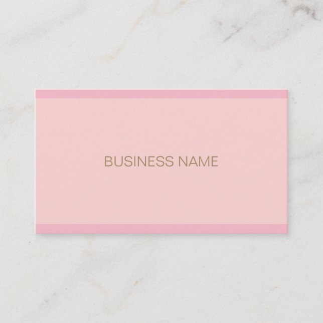 Handschrift Schriftart Vorlage Elegantes Rosa Gold Visitenkarte (Vorderseite)