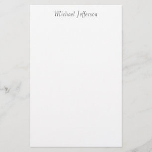 Handschrift Schriftname Elegant Einfach Schlicht Briefpapier