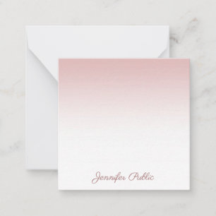 Handschrift Schriftname Trendy Rose Gold Vorlage
