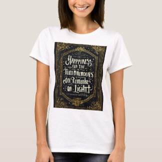 Handschrift Typografie: "Glück kann gefunden werde T-Shirt