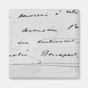 Handschrift und Unterzeichnung Magnet