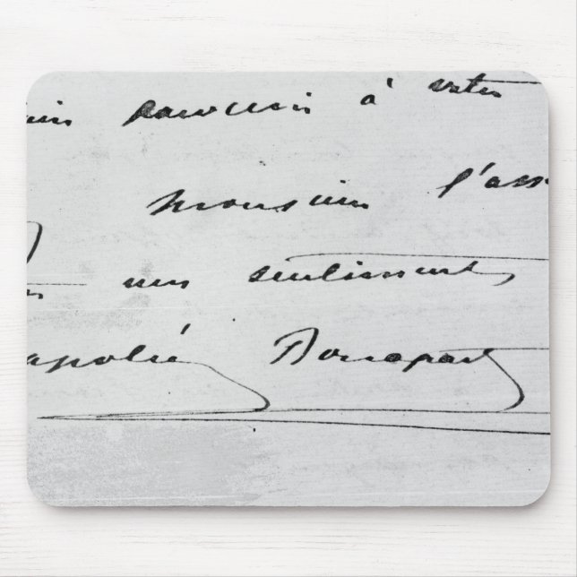 Handschrift und Unterzeichnung Mousepad (Vorne)