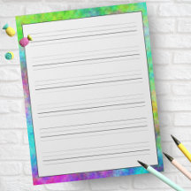 Handschriftenblätter Moderne Neonfarben