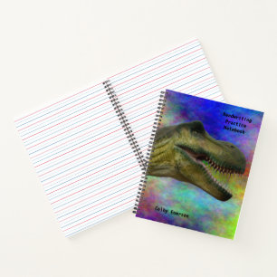 Handschriftenpapier - Design von Dinosauriern Notizbuch