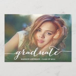 handschriftlich  Einladung zur Graduierung