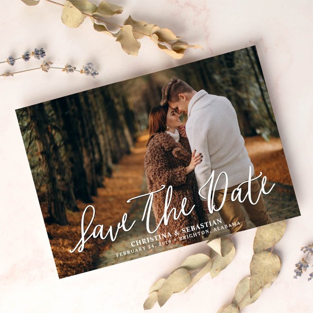 Handschriftlich | FOTO SAVE THE DATE Einladung (Von Creator hochgeladen)