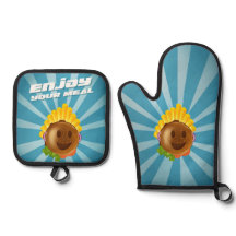 Handschuh und Manique Burger enjoy your meal