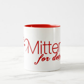 Handschuhe für Detroit-Logo-Kaffee-Tasse Zweifarbige Tasse