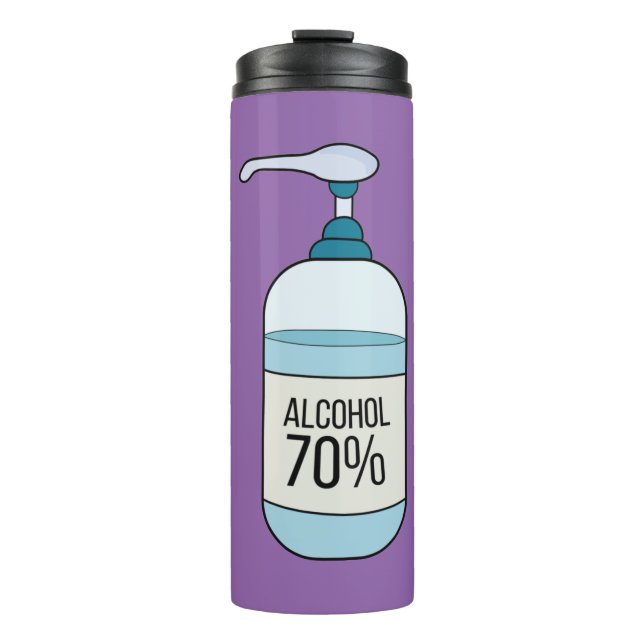 Handseilgel mit 70% Alkohol Thermosbecher (Vorderseite)