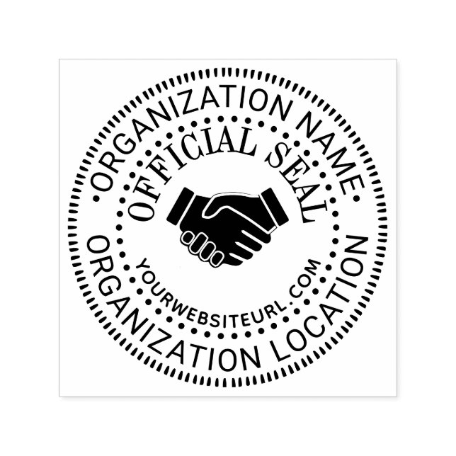 Handshake Generic Custom Offiziell Siegel Nm LOC U Permastempel (Design)