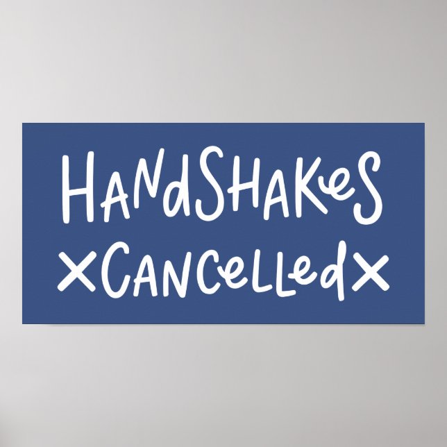 Handshakes Cancelled Poster (Vorne)