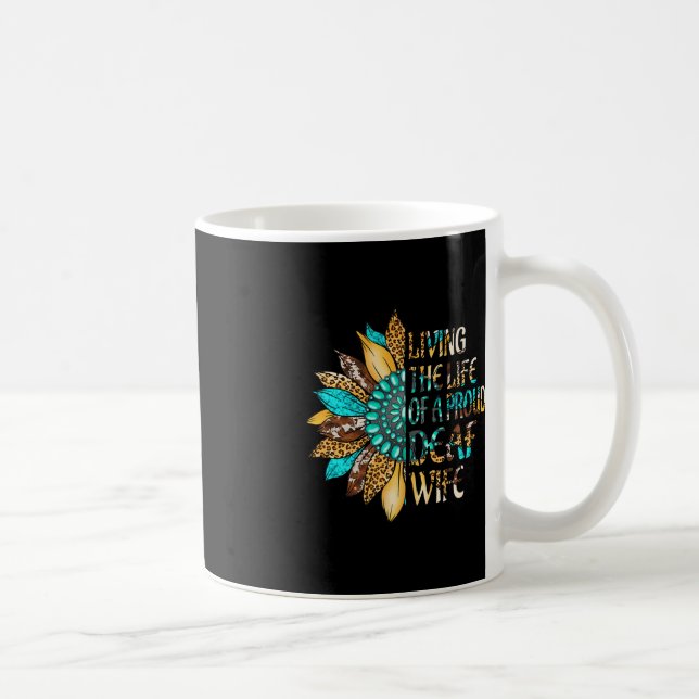 Handsignsprache Leben eines stolzen Toten Kaffeetasse (Rechts)