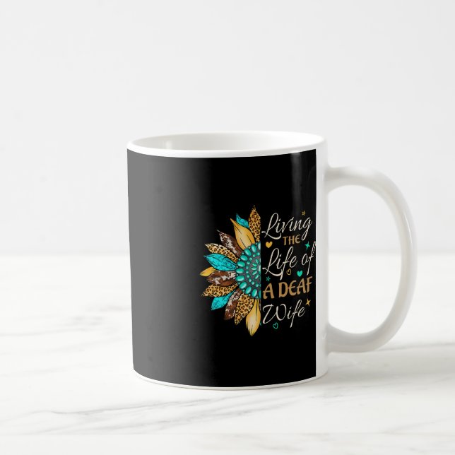 Handsignsprache Leben eines stolzen Toten Kaffeetasse (Rechts)