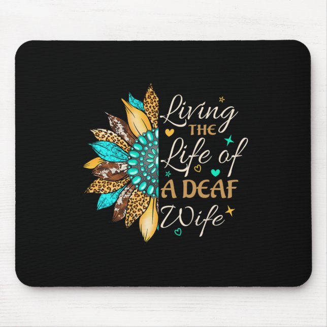 Handsignsprache Leben eines stolzen Toten Mousepad (Vorne)