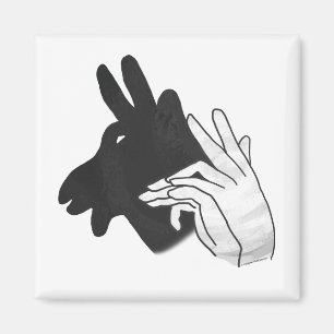 Handsilhouette Billy Ziegenbock Magnet