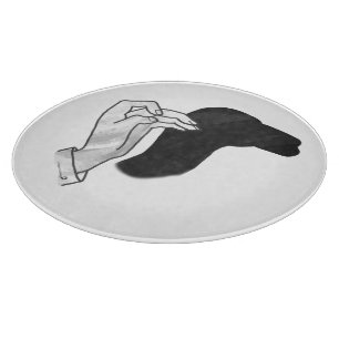 Handsilhouette Kamel Schneidebrett