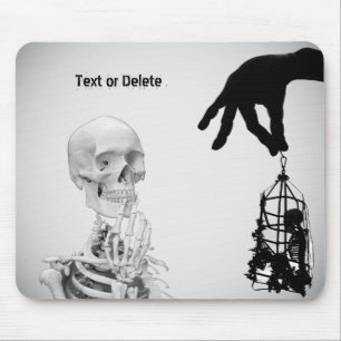 Handskelett Halloween-Mauspad Mousepad