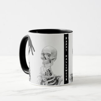 Handskelett Halloween Tasse