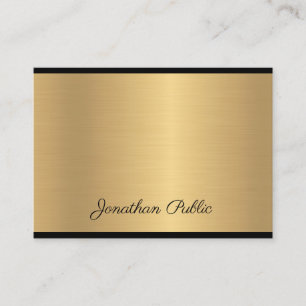 Handskripttext Moderner Glamour Gold Chic Luxus Visitenkarte