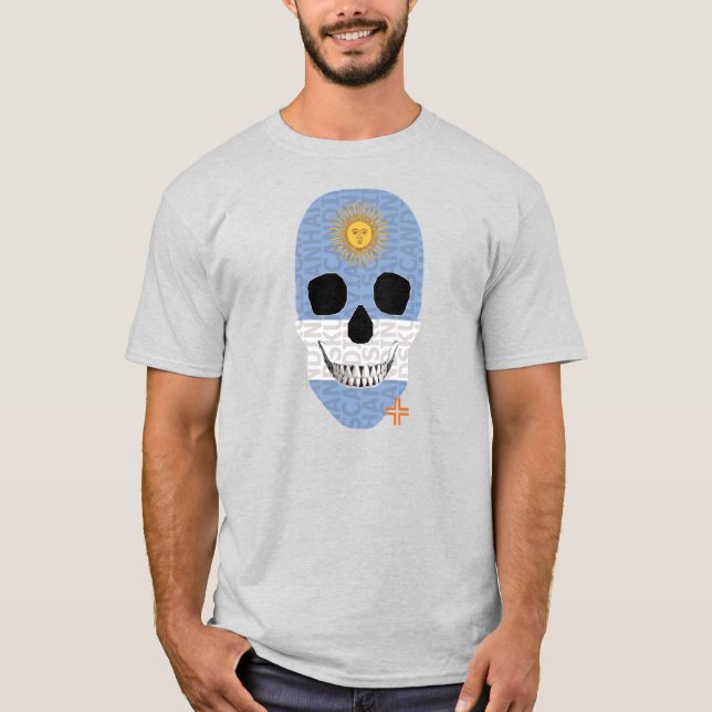 HANDSKULL Argentinien T - Shirt Basic B2 (Vorderseite)