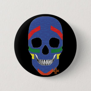 HANDSKULL Avatar Runder Abzeichen schwarz B2 Button