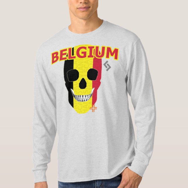 HANDSKULL Belgien Long Sleeve T - Shirt B2 (Vorderseite)