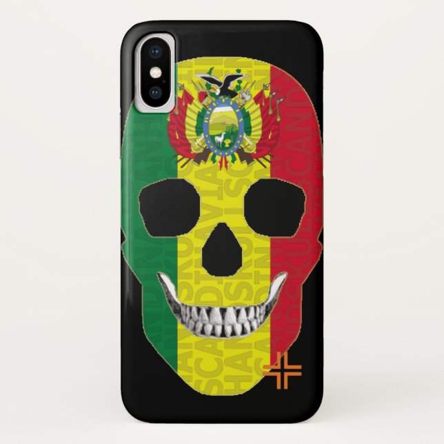 HANDSKULL Bolivien Gehäuse iPhone X B2 Case-Mate iPhone Hülle (Rückseite)