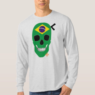HANDSKULL Brésil long feutre T-shirt B2