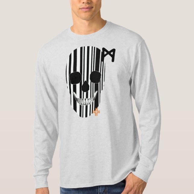 HANDSKULL Codebar Long Sleeve T - Shirt B2 (Vorderseite)