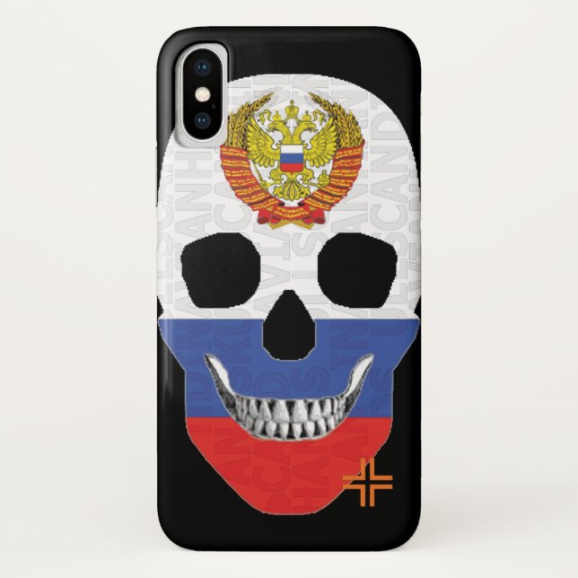 HANDSKULL coque russe iPhone X B2 (Dos)
