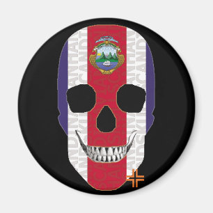 HANDSKULL Costa Rica Rundmagnet B2 Magnet