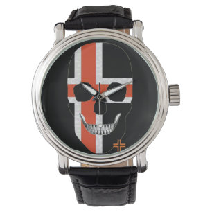HANDSKULL Croix nordique montre homme cuir B2