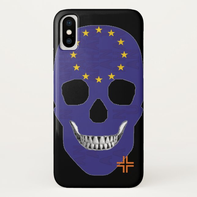 HANDSKULL Europe case iPhone X B2 (Rückseite)