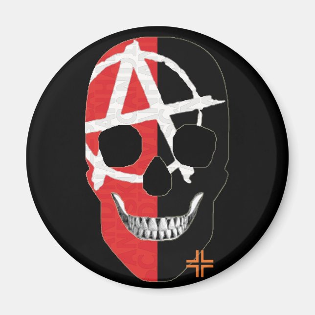 HANDSKULL FAI Rundmagnet B2 Magnet (Vorne)