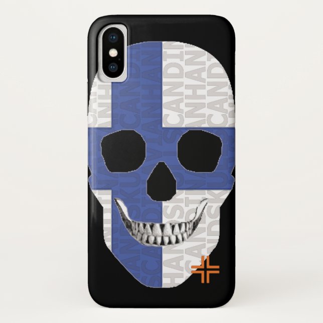 HANDSKULL Finlande coque iPhone X B2 (Dos)