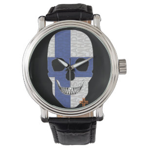 HANDSKULL Finnland Uhrenleder B2 Armbanduhr