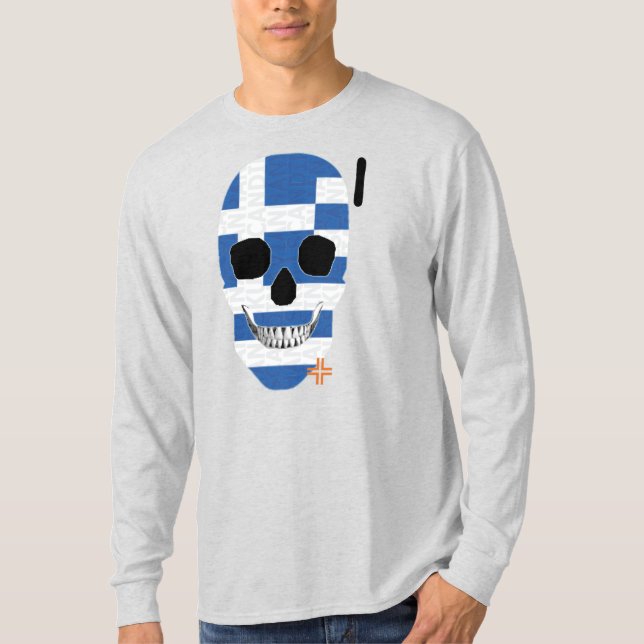HANDSKULL Grèce Long Manche T-shirt B2 (Devant)