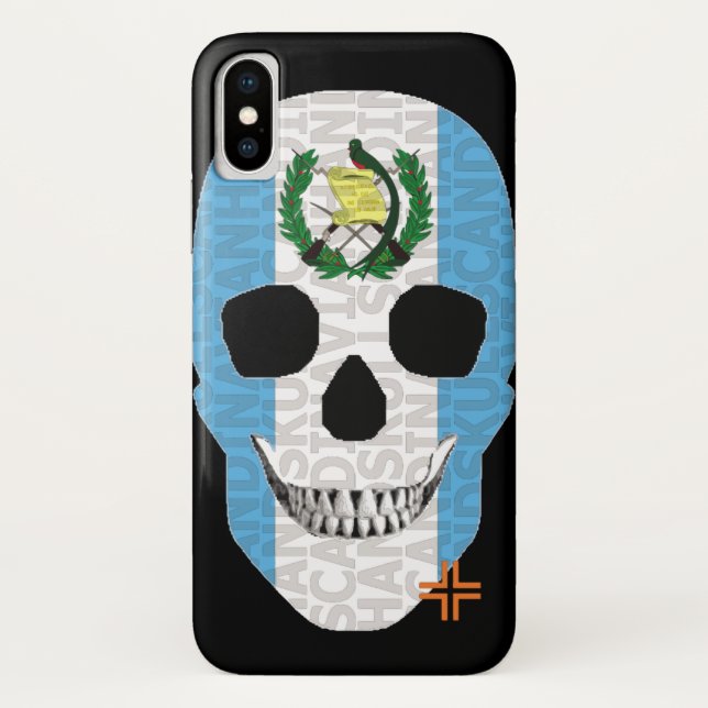 HANDSKULL Guatemala Fall iPhone X B2 Case-Mate iPhone Hülle (Rückseite)