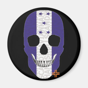 HANDSKULL Honduras Rundmagnet B2 Magnet