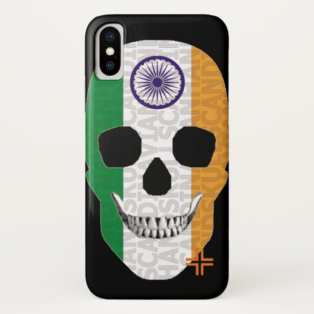 HANDSKULL Inde coque iPhone X B2 (Dos)