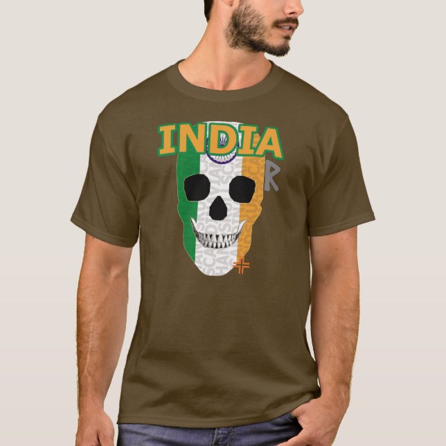 HANDSKULL Indien T - Shirt Basic B2 (Vorderseite)