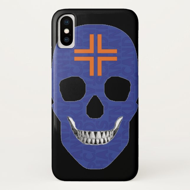 HANDSKULL Kors coque iPhone X B2 (Dos)